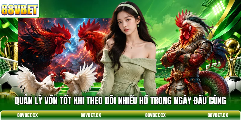Quản lý vốn tốt khi theo dõi nhiều hồ trong ngày đấu cùng